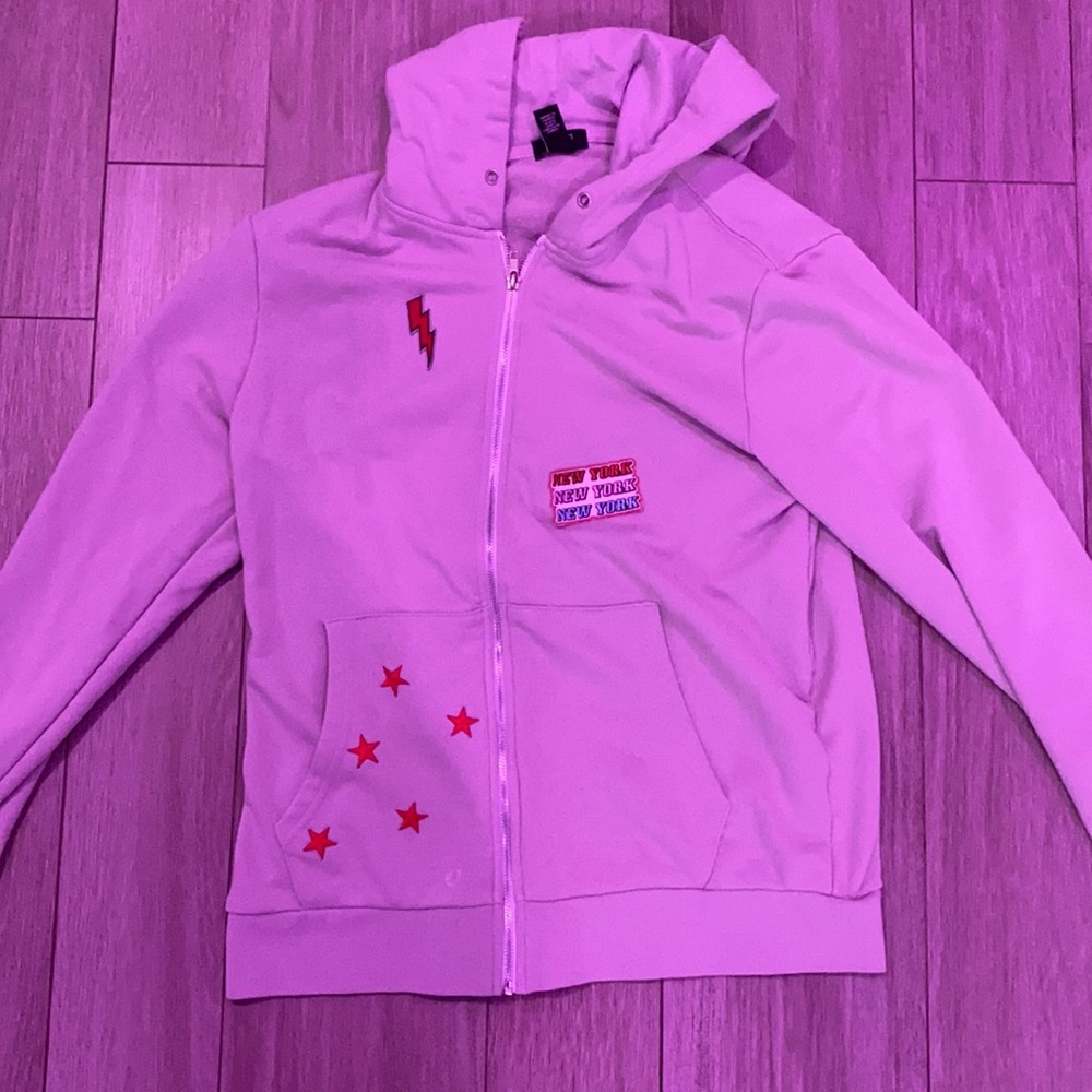 Beige Zip up Hoodie